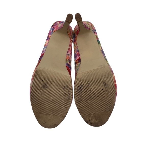 Madden Girl Pink Getta Floral Round Toe Platform Pumps Size 6 Women’s - Picture 8 of 8